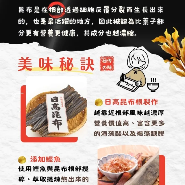 【O’natural 歐納丘】北海道根昆布濃縮高湯300ml/瓶
