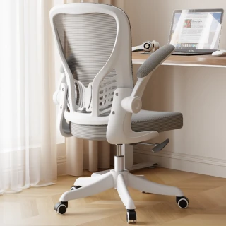 【巧可】學生學習椅 懸浮腰托 扶手椅 可調節座椅(寫字椅 電腦椅 靠背椅 書桌椅 加厚海綿坐墊 滑輪款)