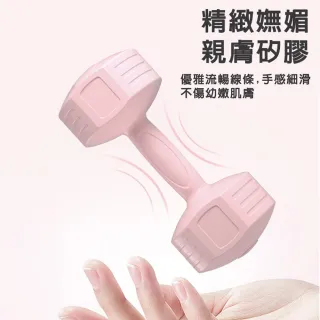 【X-BIKE】2KG-2支入 時尚彩色款啞鈴 環保材質/一體成型 XFE-T484(時尚彩色款啞鈴)