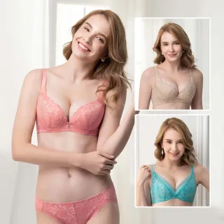 【Swear 思薇爾】買一送一2件組撩波鳶尾花系列A-H罩蕾絲集中包覆女內衣(三款任選)