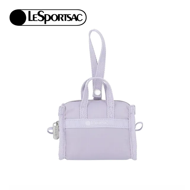 【Lesportsac】Weekender Charm 小吊掛飾零錢包 收納袋 送禮 禮物 推薦 女包(淡薰衣草)