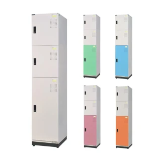 【大富】KH-393新型多用途收納置物櫃 3門鋼製門片 W393xD350xH1852mm/個 KH-393-3523T