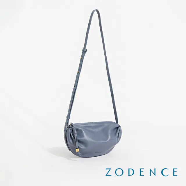 【ZODENCE 佐登司】MOZ進口真皮抓皺迷你斜背包(多色/手機包)