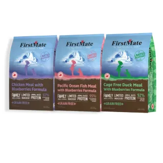 【第一饗宴】無穀低敏全貓4.54公斤 雞肉藍莓/海魚藍莓/鴨肉藍莓 任選(FirstMate WDJ 低GI貓飼料)