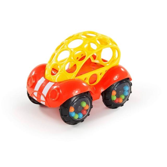 【Kids2】Bright Starts Oball奧波搖鈴球形車(紅色 BS-81510-R)