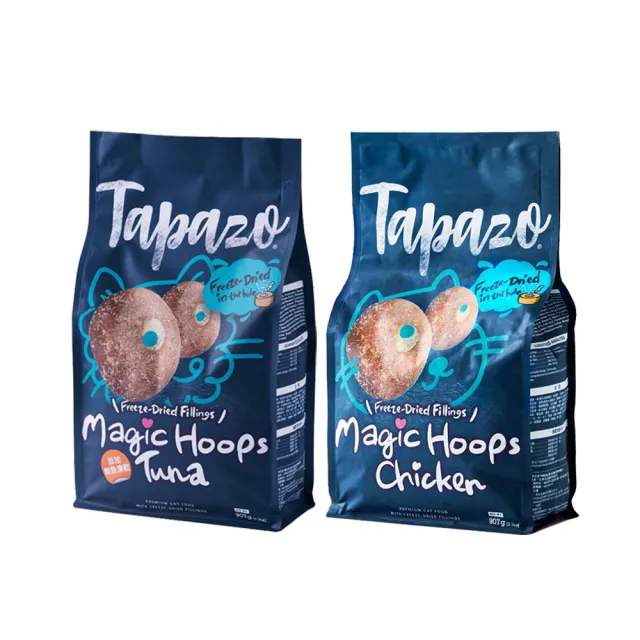 【TAPAZO 特百滋】凍乾填心糧-成幼貓低敏配方 2磅(貓飼料 貓乾糧 成貓 幼貓 低敏)