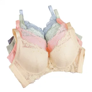 【魔莉莎】3套組 台灣製小雛菊軟鋼圈托提集中乾爽舒適高脅邊機能內衣(L60)