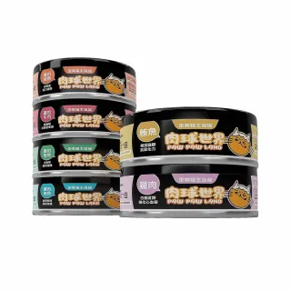 【PAW PAW LAND 肉球世界】歪嘴貓主食罐80gx6入(貓罐頭/主食罐/蔓越莓/牛磺酸/小麥草)