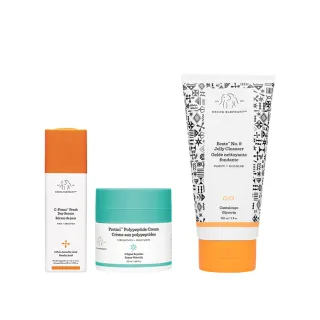 【DRUNK ELEPHANT 醉象】醉強CP有料保養組(維他命C精華28ml+多胜肽霜50ml+No.9潔顏凝膠150ml)