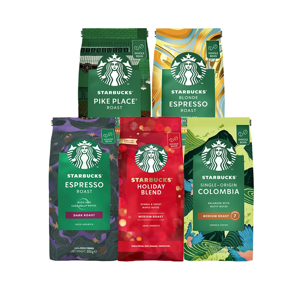 STARBUCKS 星巴克】精選咖啡豆(派克市場/黃金烘焙/哥倫比亞/濃縮烘焙/節日綜合) - momo購物網- 好評推薦-2026年1月