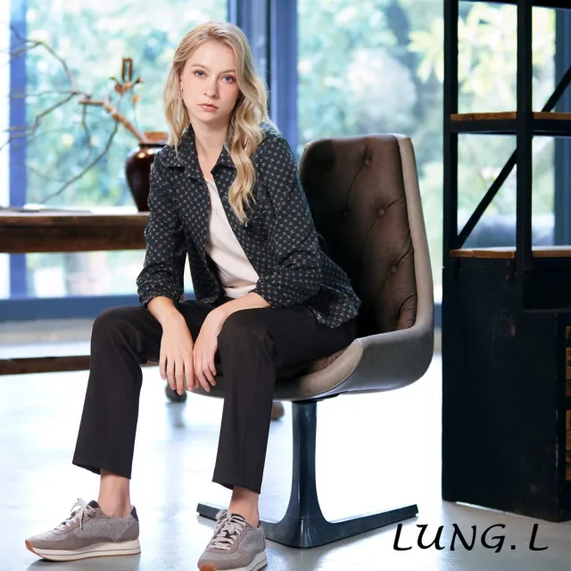 【LUNG.L 林佳樺】LT55E 深棕色彈性羅馬布修身女裝長褲(秋冬新品 保暖)
