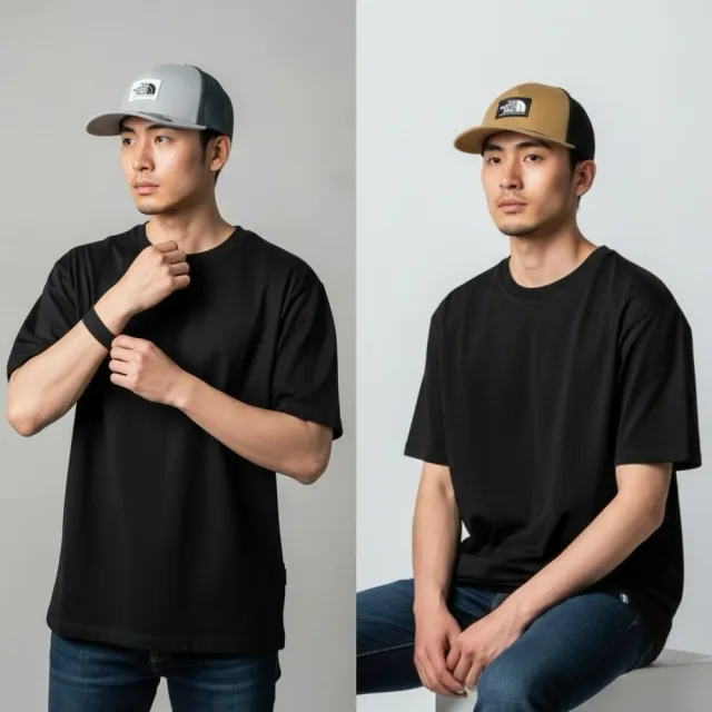 【The North Face】北臉 the north face 網帽 棒球帽 布標 男女皆可 TNF 帽子(1634CQ3)