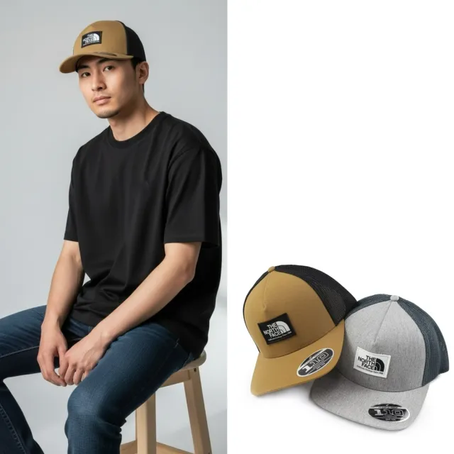【The North Face】北臉 the north face 網帽 棒球帽 布標 男女皆可 TNF 帽子(1634CQ3)