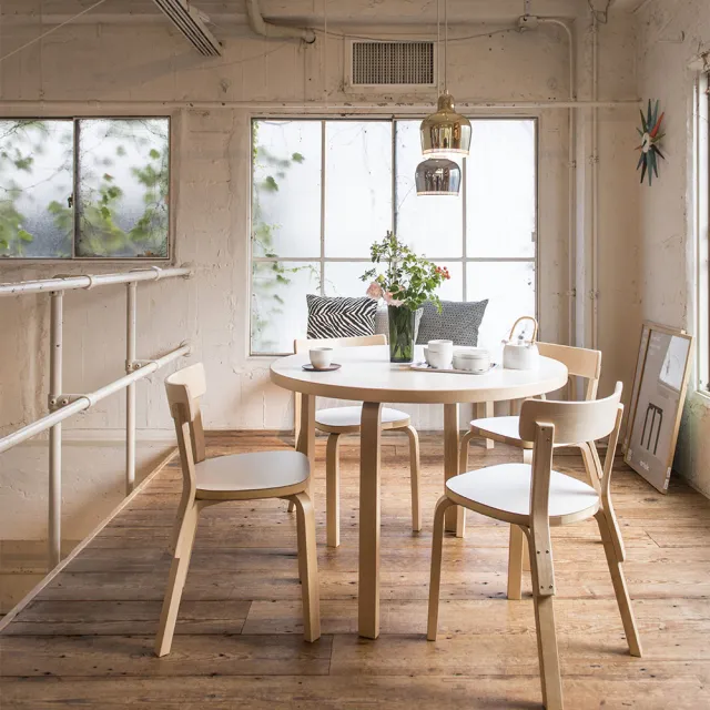 【北歐櫥窗】Artek Aalto Table 90A 圓桌(白色桌面、直徑 100 公分)