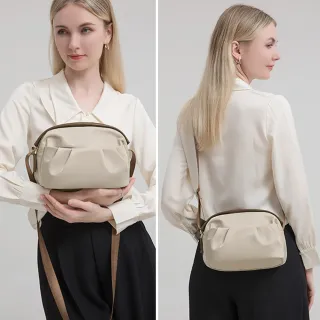 【MoonDy】雙11 尼龍包包 防潑水包包 時尚斜背包 包包 水餃包 斜背包 女生單肩小包 休閒百搭 手