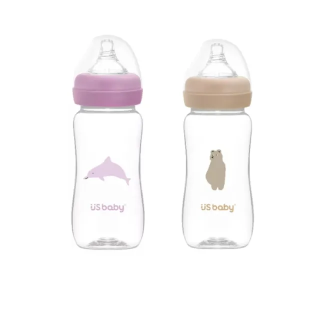 【US BABY 優生】真母感TRITAN奶瓶寬口徑L-300ml(TRITAN奶瓶 奶瓶 嬰兒奶瓶)