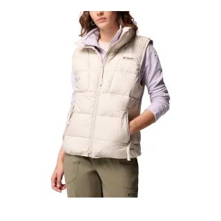 【Columbia 哥倫比亞】女款-保暖防潑填充背心-Pike Lake™-淺卡其(UWL06240HI/JF)