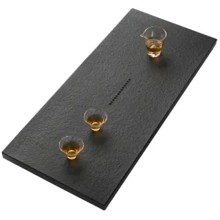 【木洸】功夫茶具烏金石茶托盤80*40CM(茶盤/茶海/托盤/石茶盤/泡茶盤/茶台)