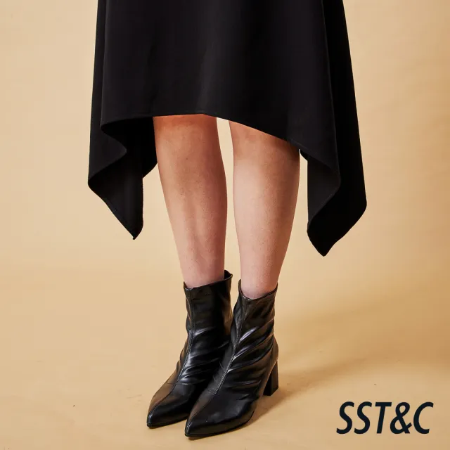 【SST&C】女裝 優雅剪接傘狀裙－黑-825212212021(指定單品快閃價)