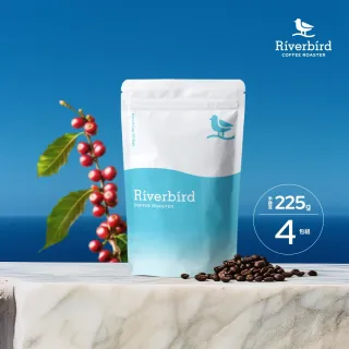 【江鳥咖啡】世界風情咖啡豆綜合風味4包組(225g/包;印尼/耶加雪菲/花神/汐碧瀑布)