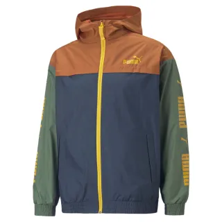 【PUMA官方旗艦】基本系列撞色連帽風衣外套 男性 67085664