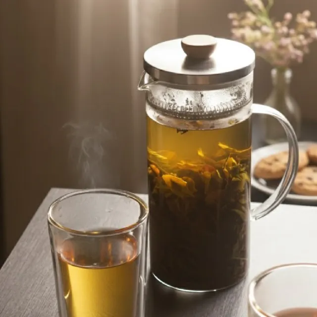 【Driver】冷熱兩用泡茶壺-1200ml(茶具 茶器 熱茶壺 沏茶壺 冷水壺 冷泡茶 耐熱玻璃壺)