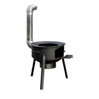 【XINGMU 興沐】家用柴火灶移動大鍋台戶外野營灶具(移動方便/穩固安全/節能省柴)