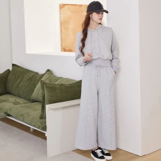 【IENA】特殊剪裁休閒棉質長褲(#5258007 休閒褲；深藍色/淺灰色)