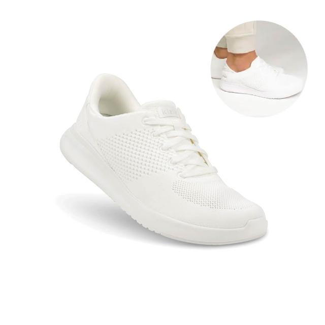 【KIZIK】休閒鞋 男鞋 女鞋 中性 運動鞋 Unisex Lima 利馬 米白 DLIMWT01 回彈 秒穿 免手穿科技