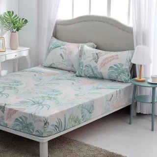 【HongYew 鴻宇】台灣製100%天絲 床包枕套組 加大(多款 80支/400織)