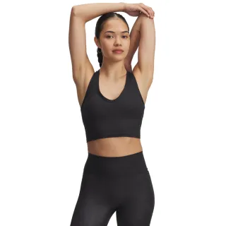 【UNDER ARMOUR】UA 女 Meridian Suede Effect 運動內衣_6005754-003(黑色)