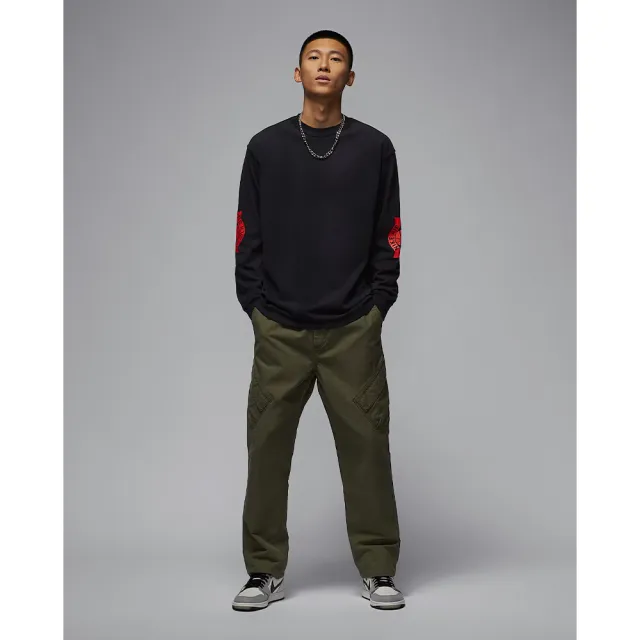 【NIKE 耐吉】長袖上衣 男 喬丹 AS M J RARE AIR WSH 85 LS CREW 黑 IB3135-010
