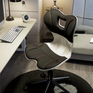 【杜亞】人體工學椅 可升降旋轉辦公椅 海綿軟包辦公椅 護腰椅(人體工學護腰辦公椅軟包坐墊可升降旋轉)