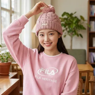 【FILA官方直營】毛球毛帽-粉色(HTZ-5203-PK_253)