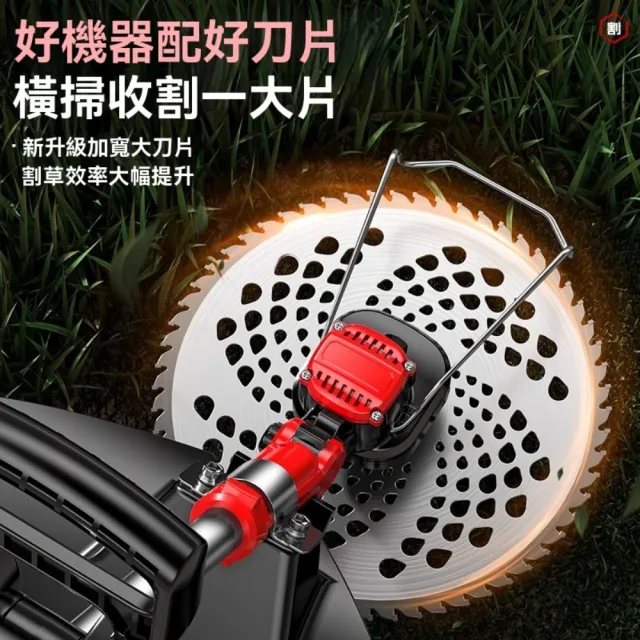 【巧可】無刷割草機 庭院伸縮割草機 除草機 農用修剪機 果園管理機(可伸縮調節 90°旋轉機頭 安全雙控開關)