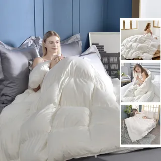 【Great Living 格蕾寢飾】買一送一 人氣款發熱冬被/日本遠紅/德國羽毛/法國水鳥/蠶絲水洗被(雙人 多款)