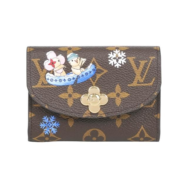 【Louis Vuitton 路易威登】Monogram Rosalie 冬季旅遊圖案零錢包(M15323)
