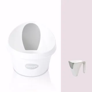 【Shnuggle】月亮澡盆MAX+小小水瓢 優惠組合(大寶寶洗澡首選浴盆)