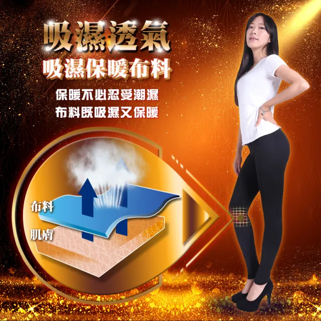 【5B2F 五餅二魚】現貨-加厚磨毛 素面彈力內搭褲-MIT台灣製造(防寒保暖 吸濕透氣)