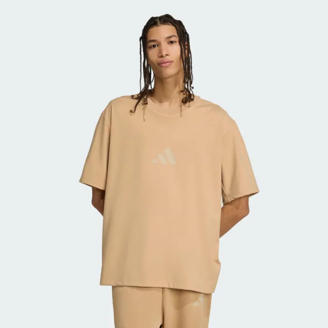 【adidas 愛迪達】愛迪達 M Z.n.e. Tee Lo 男 T恤 運動上衣 休閒短袖 卡其 亞版(JW4782)