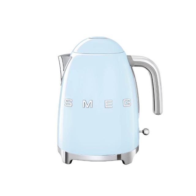 【SMEG】義大利復古美學電熱水壺-粉藍色(KLF03PBUS)