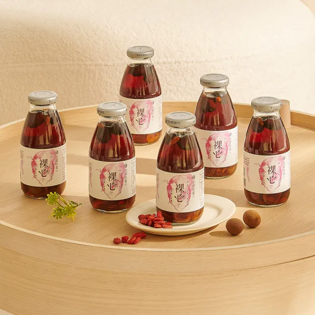 【谷溜谷溜】裸心295mlx12瓶/箱(有顆粒的純桂圓紅棗茶)