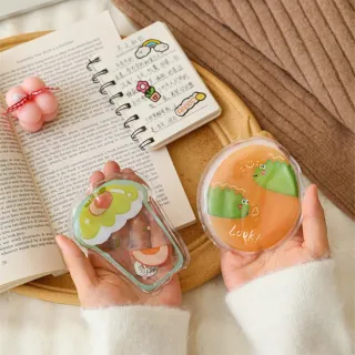 【晴安居】一掰即熱快速升溫小巧便攜暖手寶 Q萌造型可重複使用暖暖包(4入)