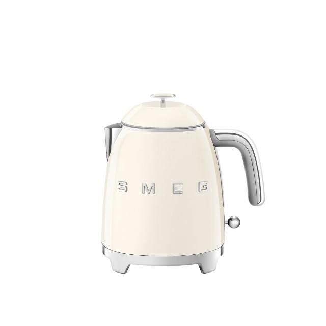 【SMEG】義大利迷你復古電熱水壺-奶油色(KLF05CRUS)
