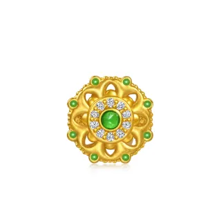 【點睛品】Charme Mini 財納八方 鑽石黃金串珠