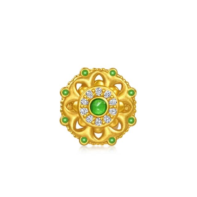 【點睛品】Charme Mini 財納八方 鑽石黃金串珠