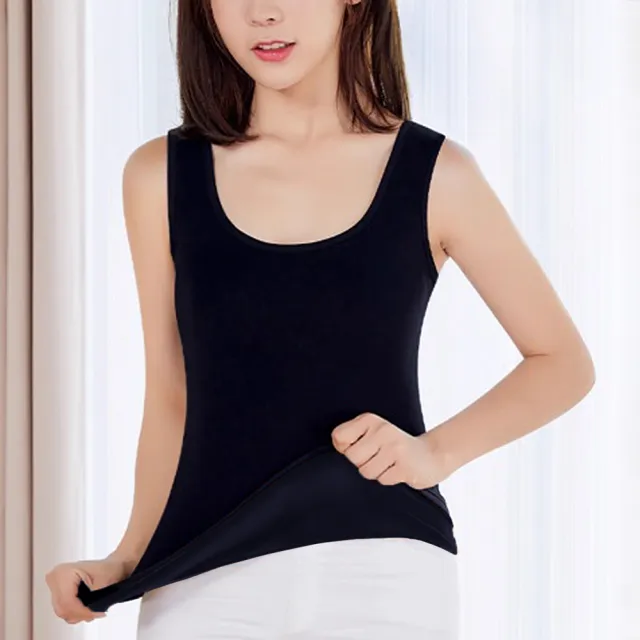 【良池】男女加絨加厚保暖背心(發熱內搭刷毛上衣)