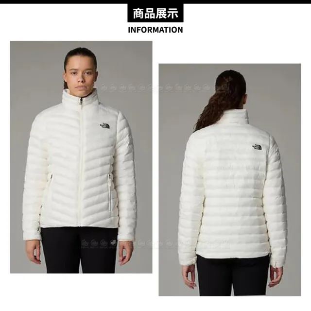 【The North Face】女 可套式化纖外套《沙丘白》8AYE/登山/防潑水/立領外套/鋪棉外套