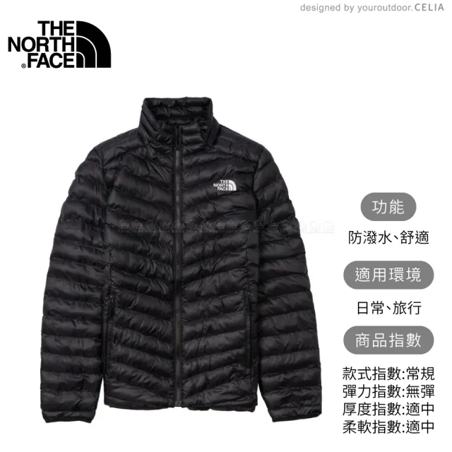 【The North Face】女 可套式化纖外套《黑》8AYE/登山/防潑水/立領外套/鋪棉外套