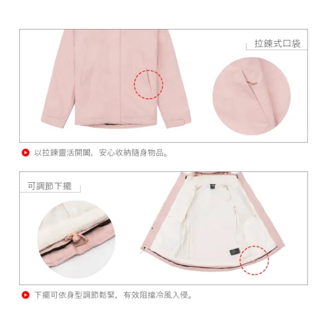 【The North Face】女 DV兩件式防水透氣刷毛保暖外套 AP《海藻藍/午夜藍》89Y3/兩件式/防水透氣/防風/登山